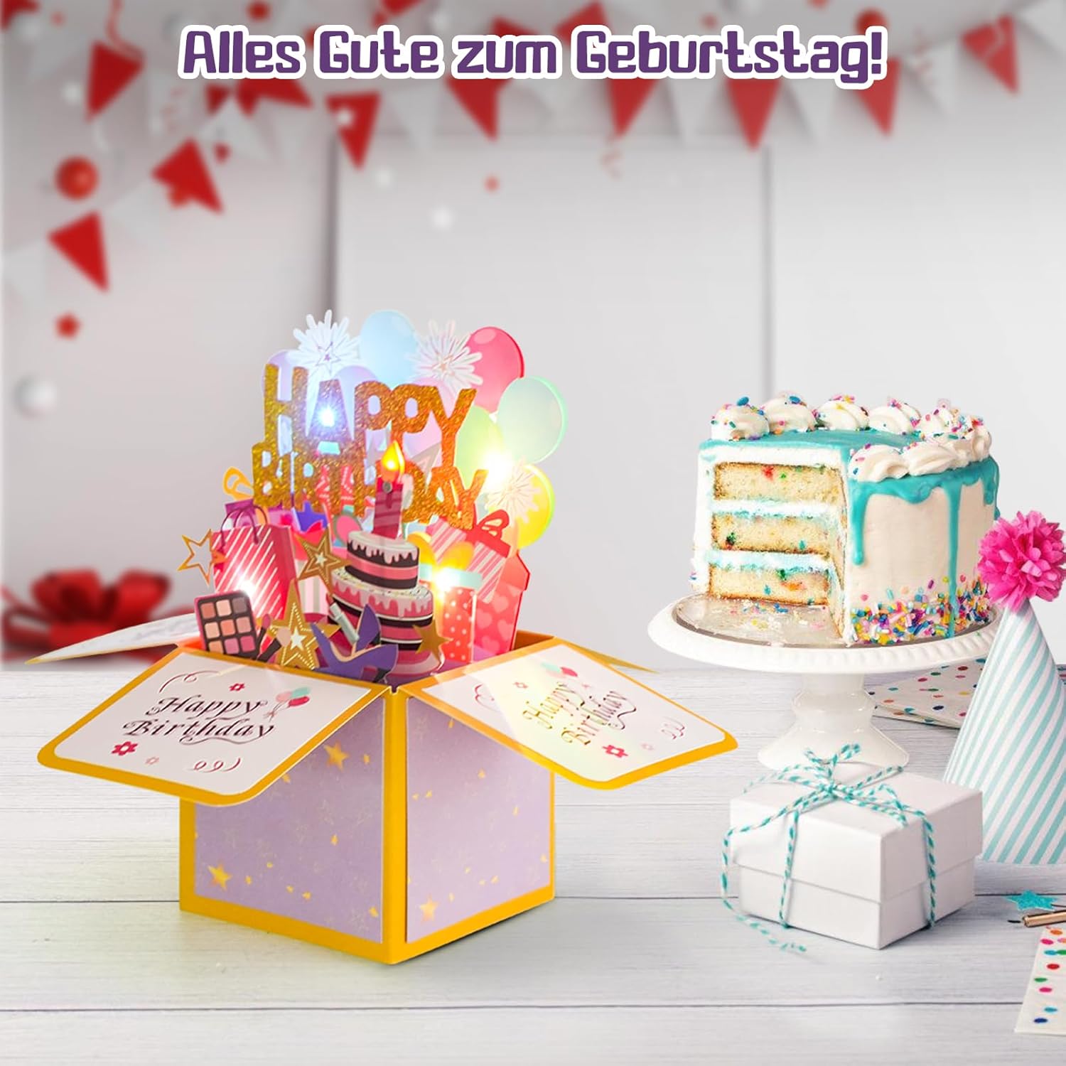 Thumbnail 5 de MOWETOO Happy Birthday Geburtstagskarte