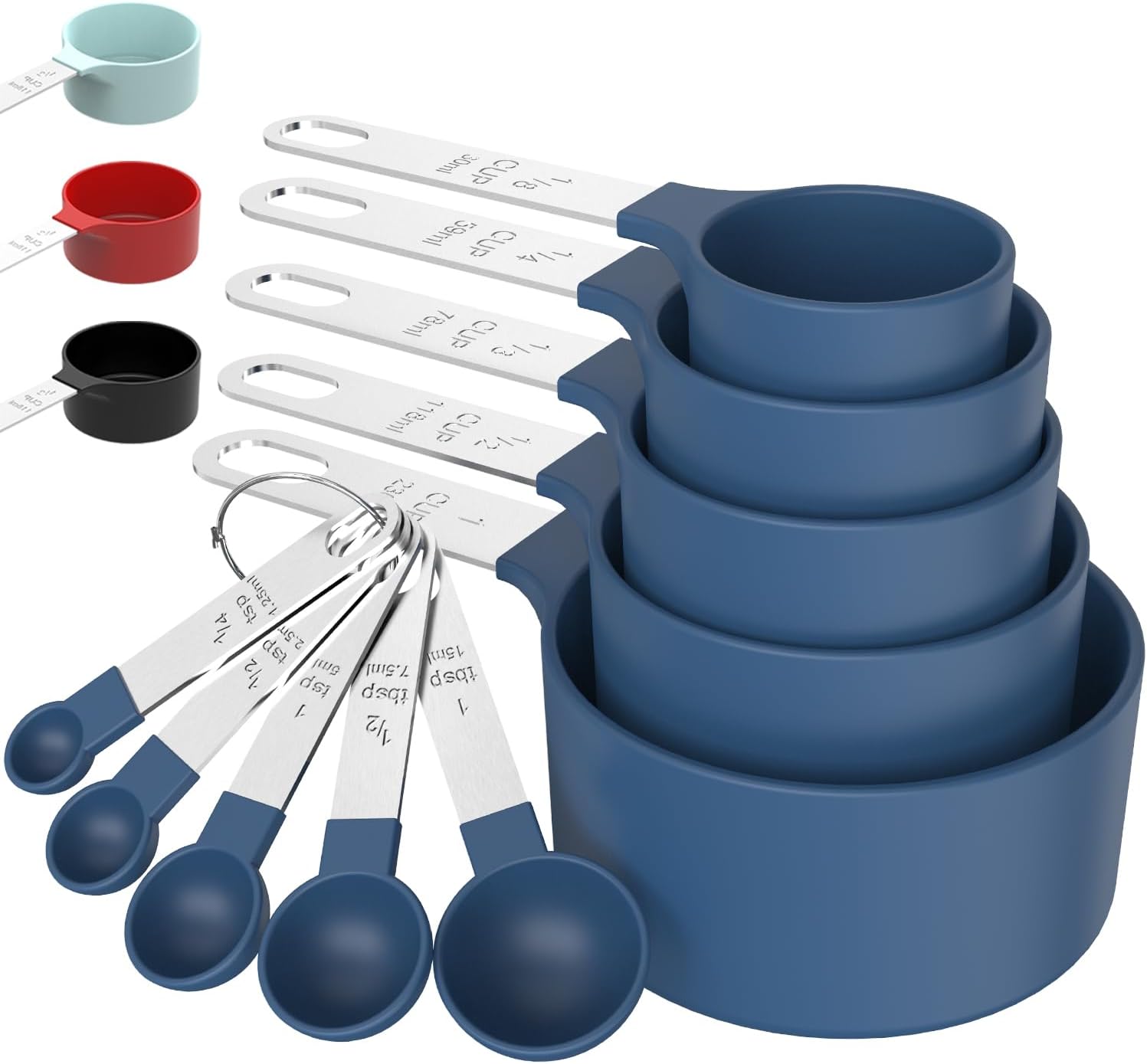 TILUCK 10-Piece Measuring Cups & Spoons Set