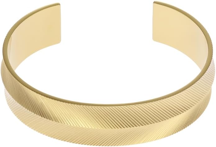 Thumbnail 5 de FOSSIL bracelet femme en acier inoxydable doré à manchette ouverte