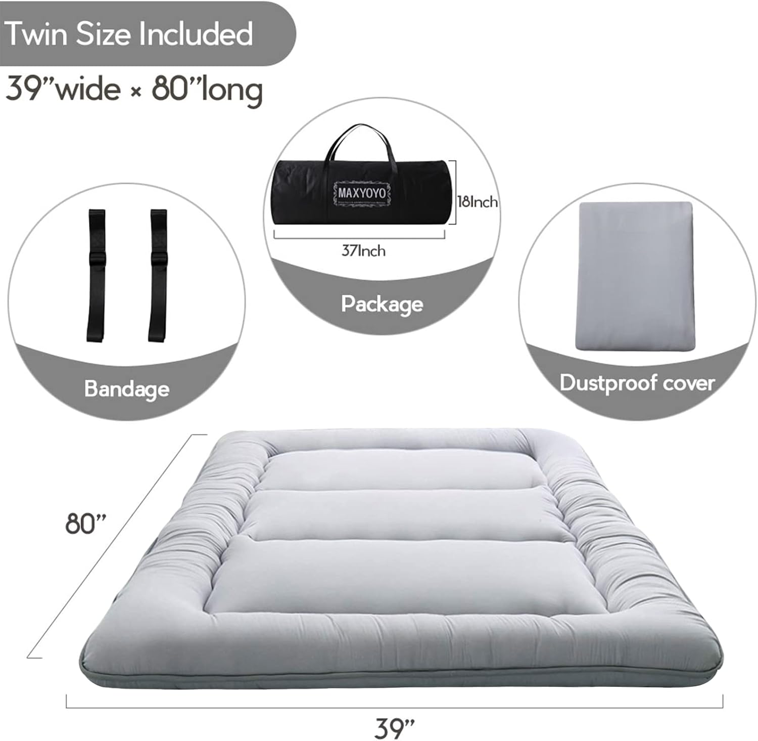 Thumbnail 1 de Japanese Floor Mattress Twin Size