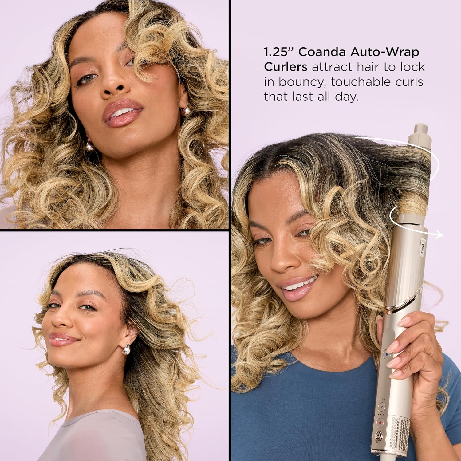 Thumbnail 6 de Shark FlexStyle Air Styling & Drying System (HD435) multi-styler with auto-wrap curlers
