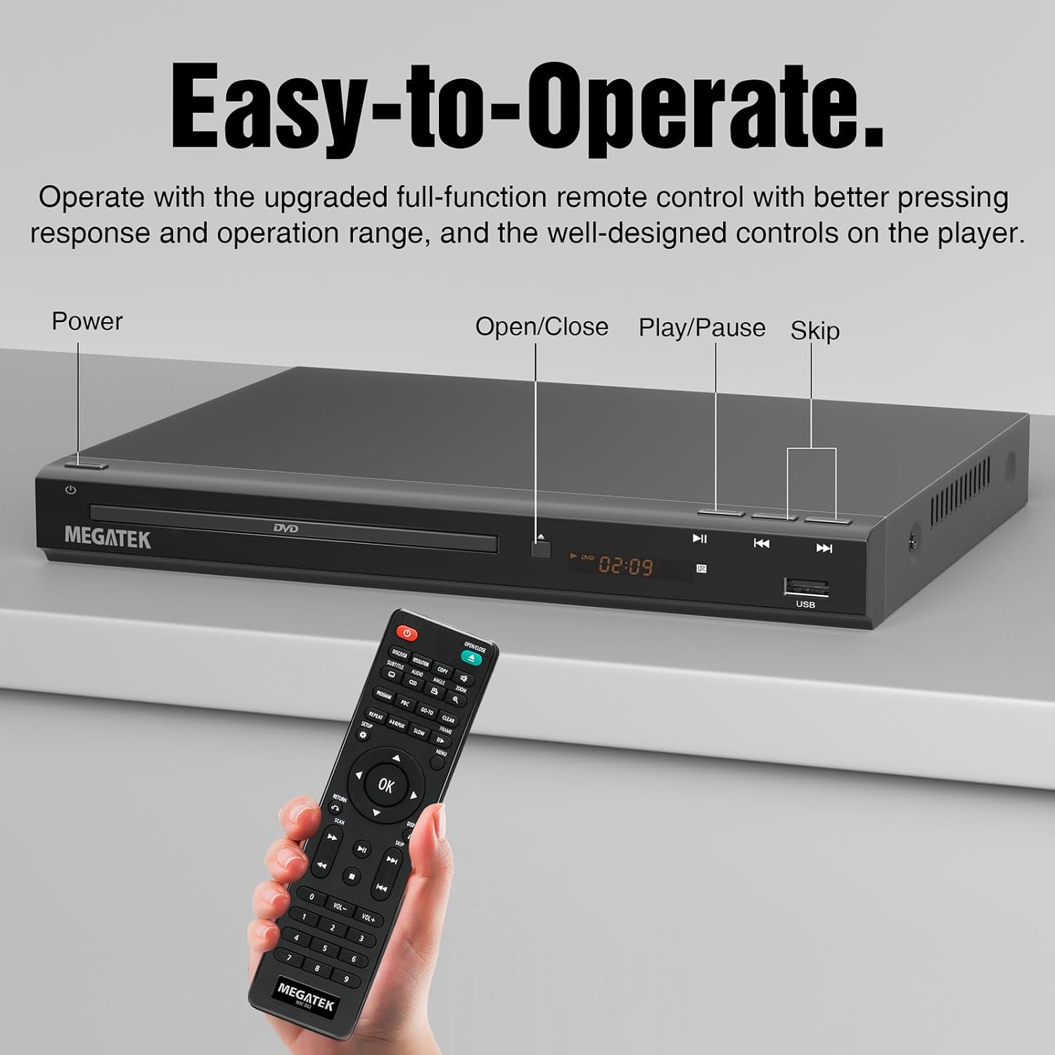 Thumbnail 6 de MEGATEK DuraPlay DP-260M55HD Region-Free DVD Player with 1080p HDMI Upscaling