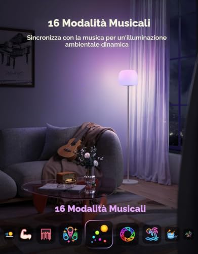Thumbnail 6 de Govee Lantern Lampada da Terra RGBICWW con Effetto Halo – LED 1400 lm, altezza regolabile