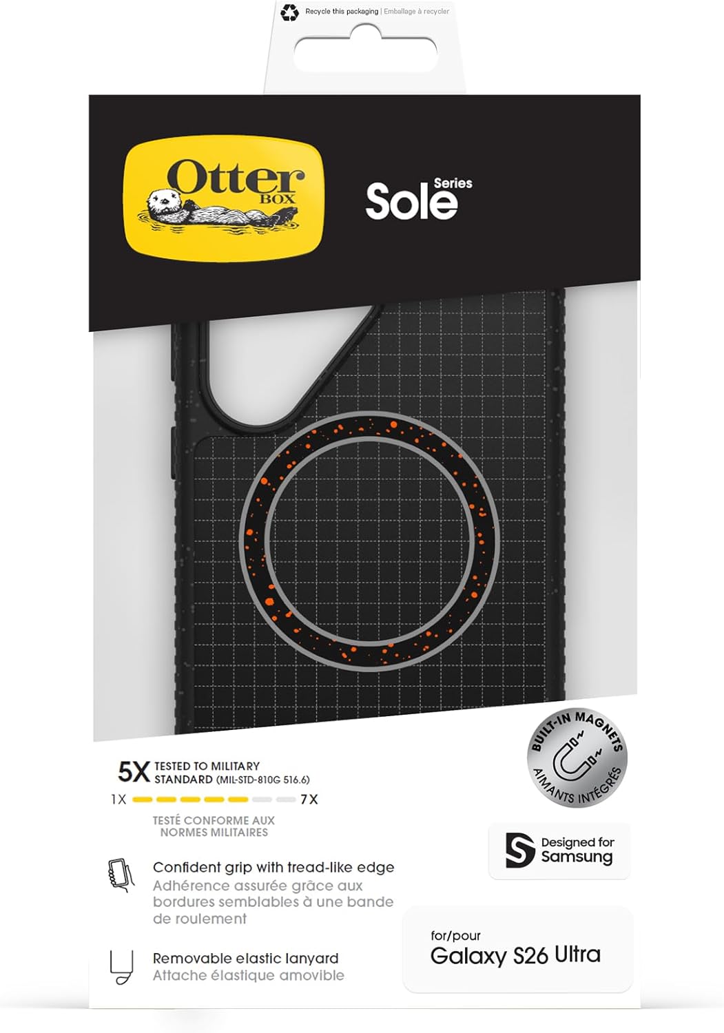 Thumbnail 4 de OtterBox Sole Series Cover con magneti per Samsung Galaxy S26 Ultra – nero, sottile e resistente