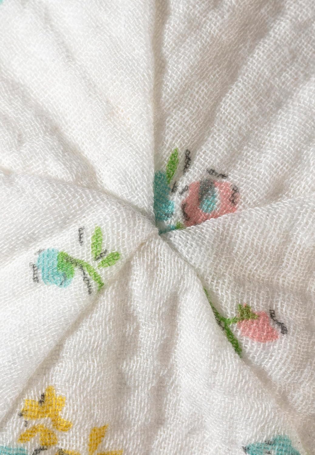 Detalle de Sterntaler Chapeau de Soleil Fleuri Fille – mousseline bio et protection nuque