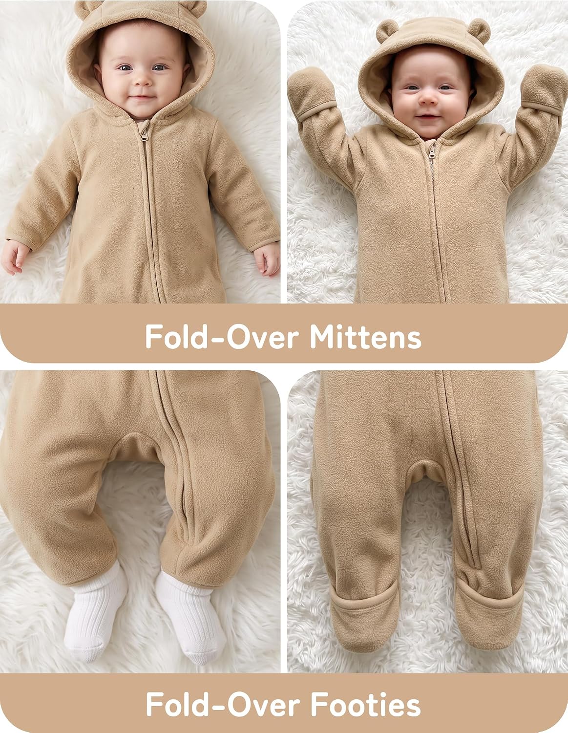 Detalle de Babymine Baby Snowsuit Fleece