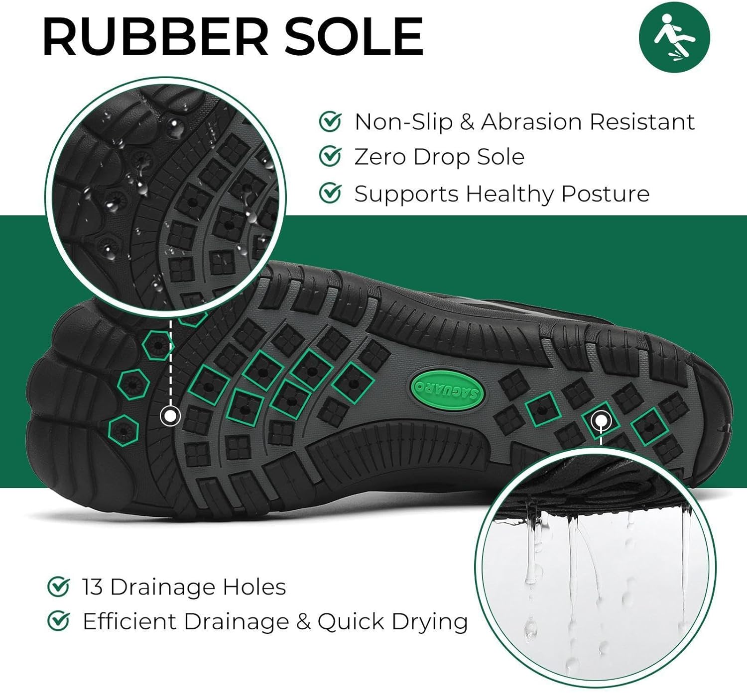 Thumbnail 4 de SAGUARO Water Shoes for Women and Men – Lightweight, Quick-Dry Aqua Shoes for Beach, Surfing and Water Sports