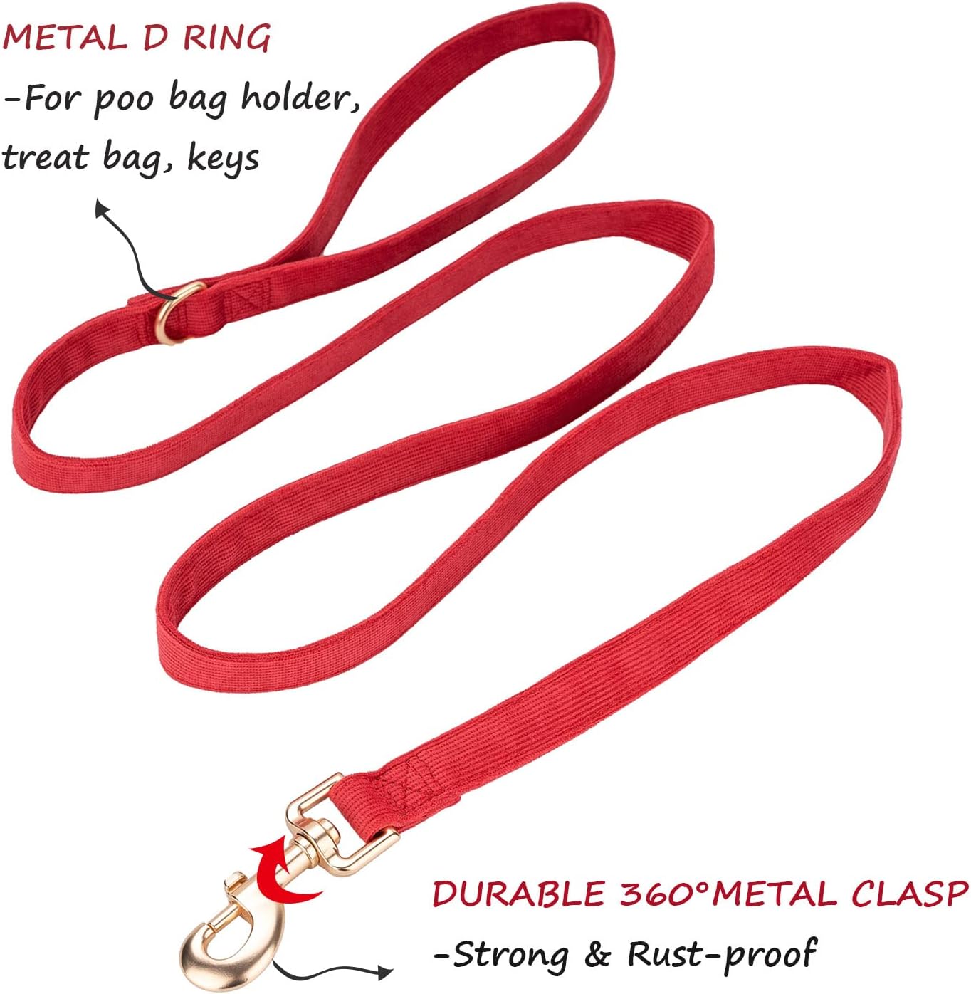 Detalle de Petiry soft dog leash 1.5cm for puppies