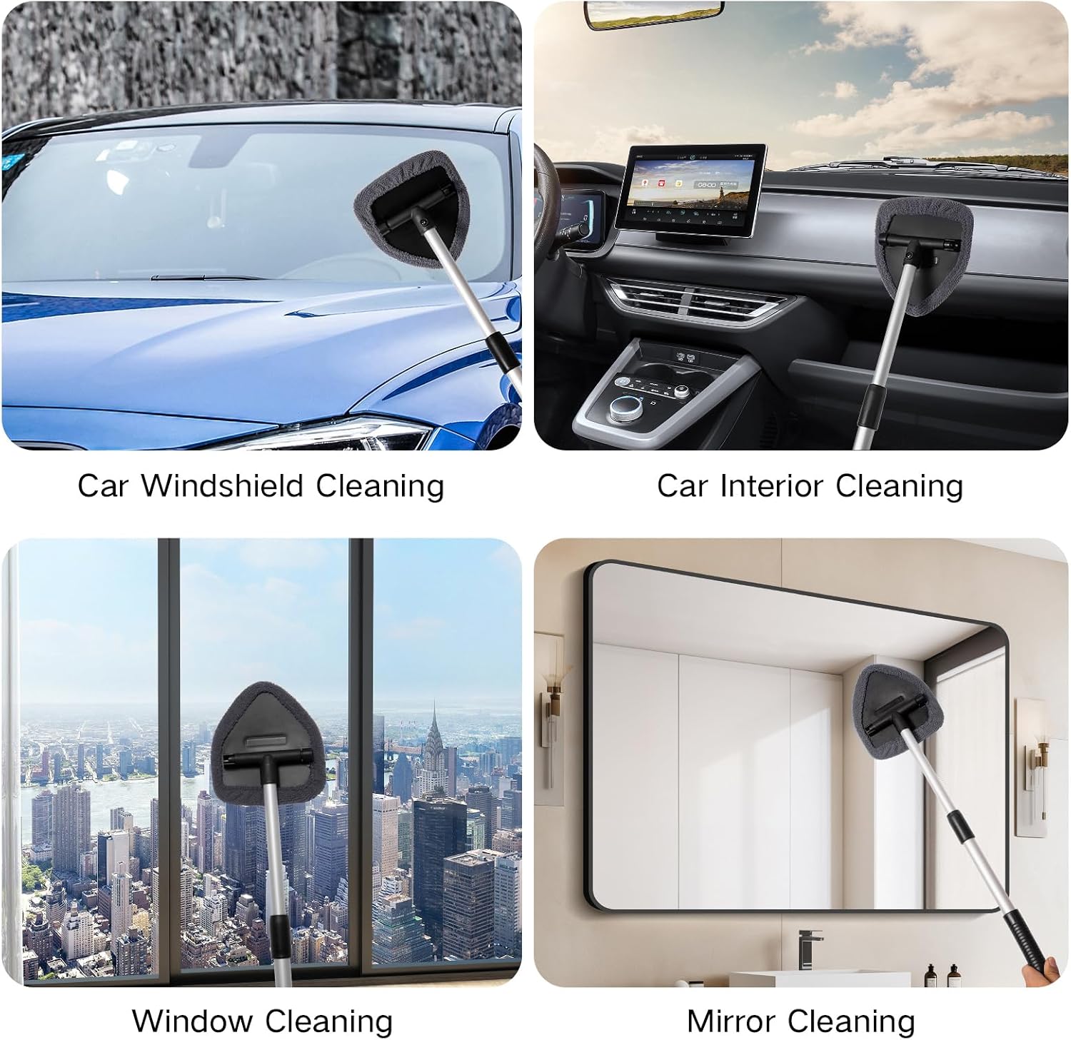 Thumbnail 5 de Qydipclin Windshield Cleaner Kit 10pcs with 4 Pads