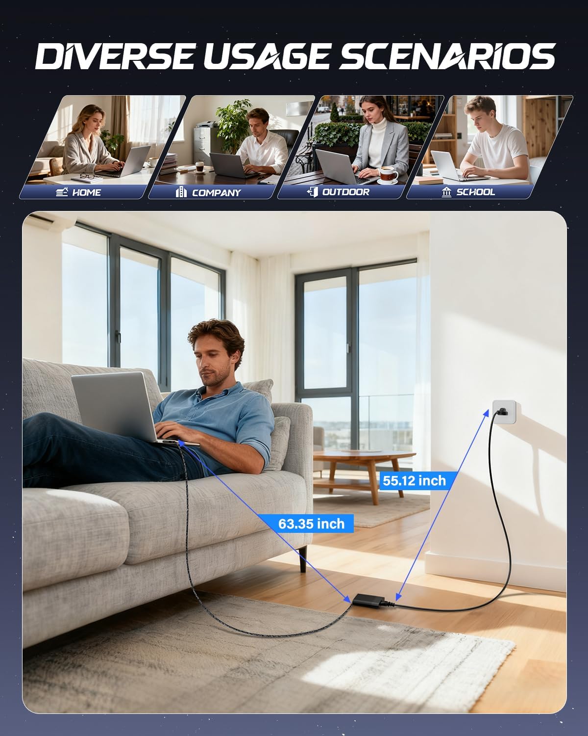 Thumbnail 6 de Westfly USB-C Laptop Charger 65W