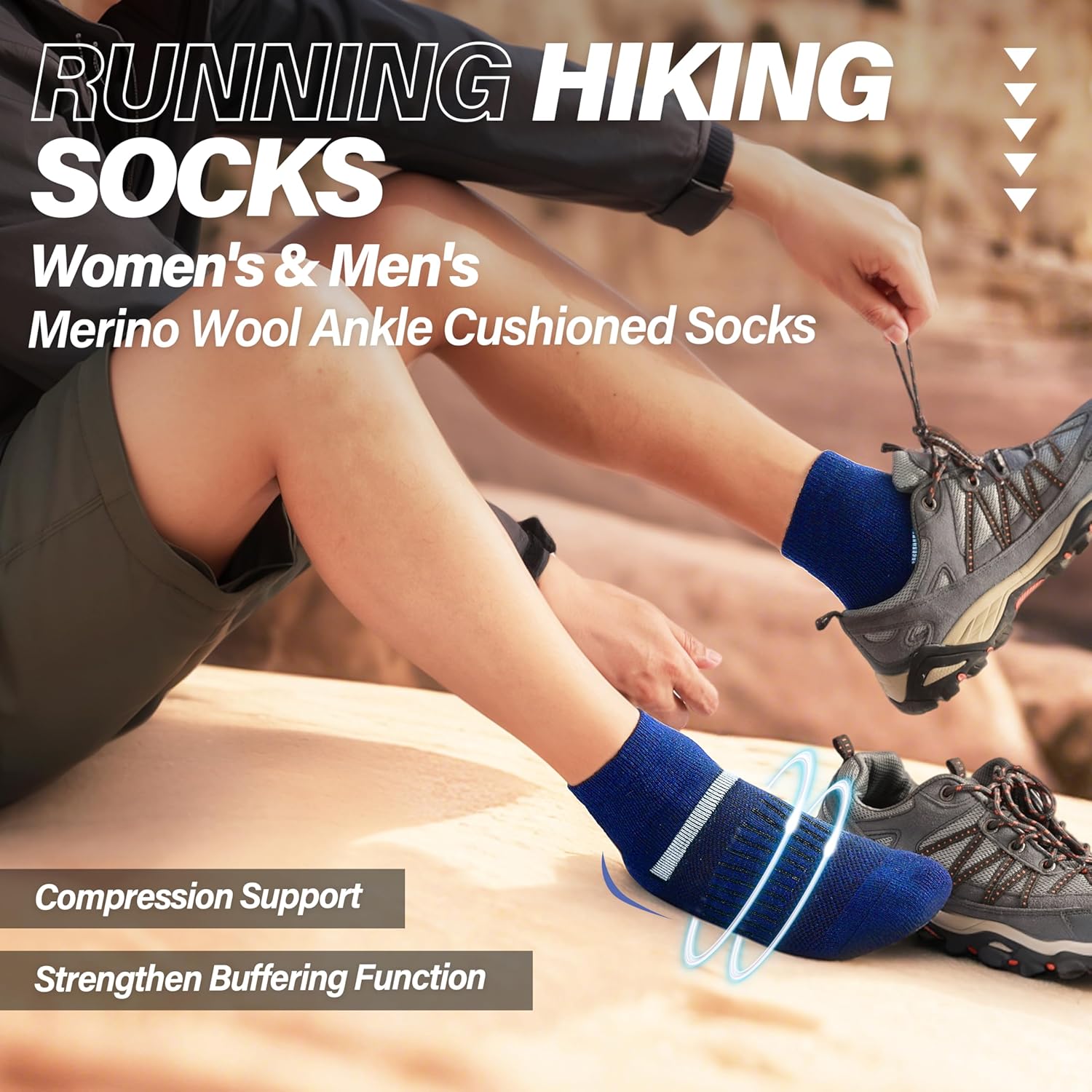 Thumbnail 1 de MOSEY KOSY 6 Pairs Merino Wool Socks for All