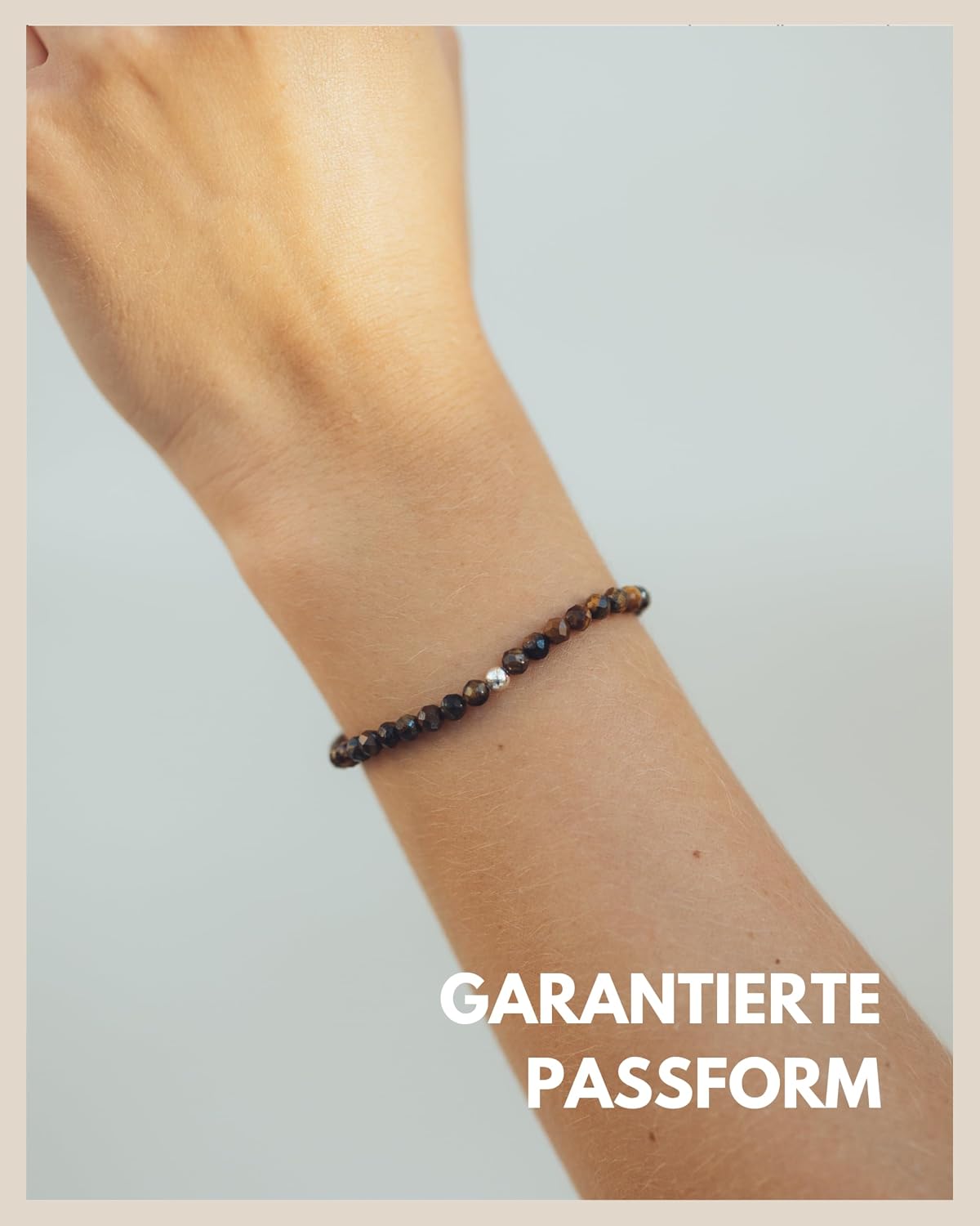 Detalle 2 de GD GOOD.designs Armband für Damen mit echten Natursteinen und 925-Silber-Zwischenperle