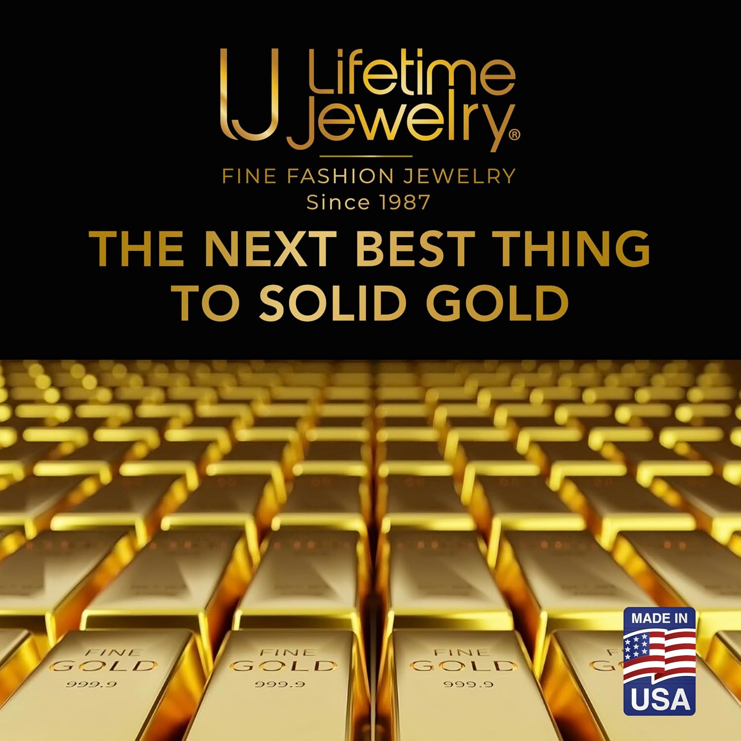 Thumbnail 6 de LIFETIME JEWELRY 3mm 24K Gold-Plated Diamond-Cut Rope Chain