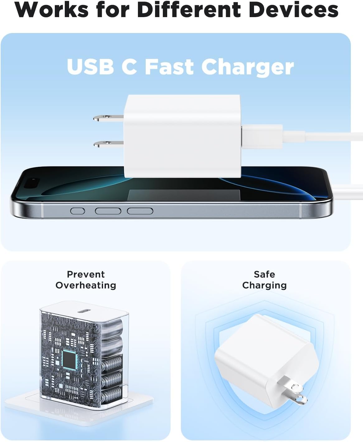 Thumbnail 4 de iPhone 17 Air 45W Fast USB‑C Charger 6FT Cable