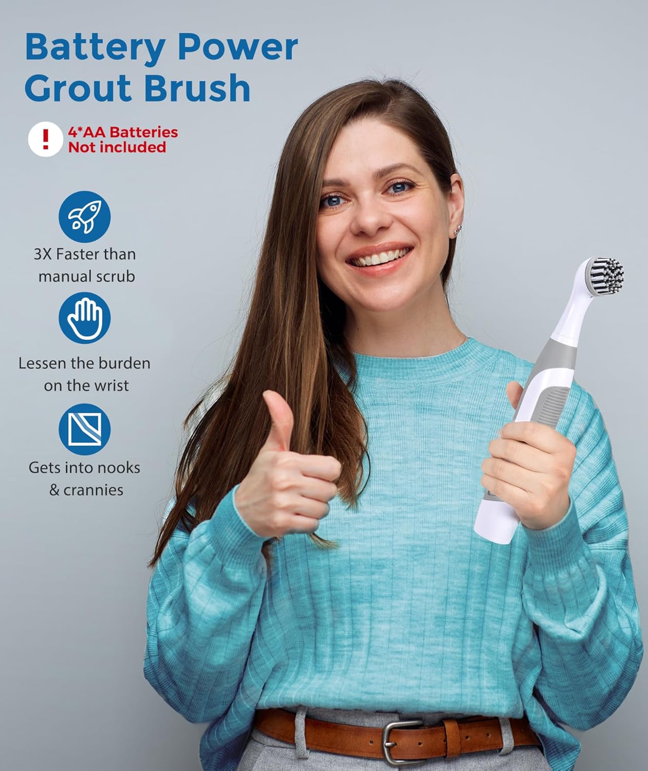 Thumbnail 1 de kHelfer Battery Powered Electric Grout Brush