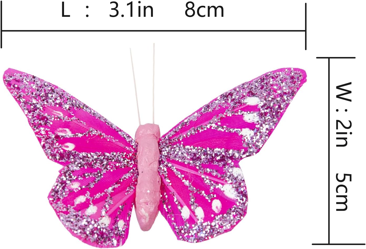 Thumbnail 2 de Wandelande Co. Decorative Butterfly Clips, 12-Piece Set