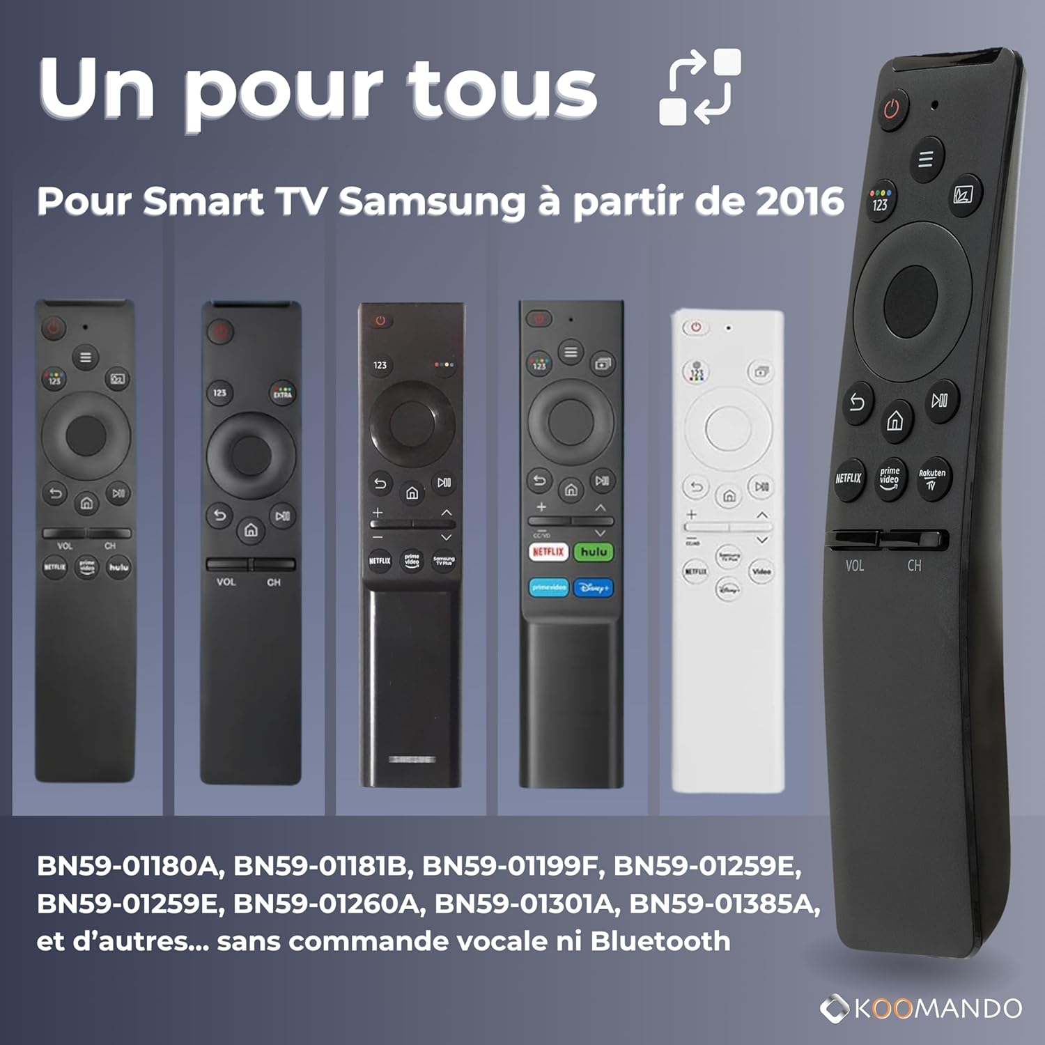 Thumbnail 6 de Koomando Télécommande Universelle BN59 TM pour Samsung 2015-2025 – prêt à l’emploi et sans programmation