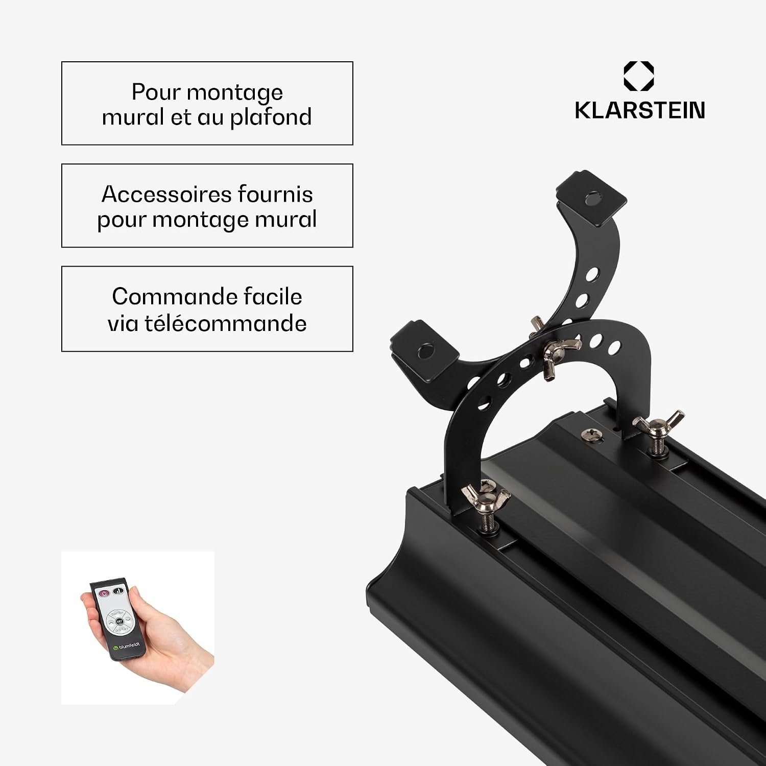 Detalle 2 de Klarstein 10035256 Cosmic Beam Smart 30 infraroodverwarming, 3000 W, wifi