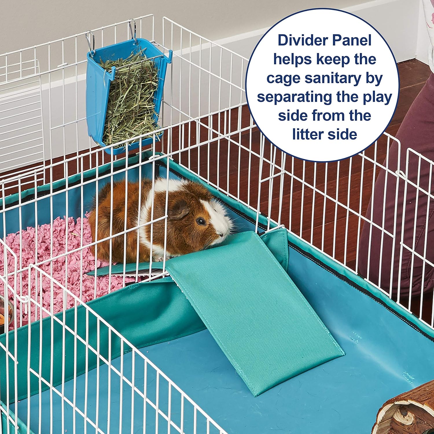 Thumbnail 3 de MidWest Homes for Pets Guinea Habitat Plus Cage (171GHP) with Divider Panel and Hinged Top