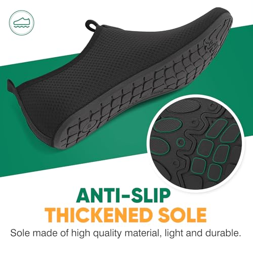 Thumbnail 5 de GITZING Water Shoes for Women & Men – Quick-Dry, Breathable Aqua Socks (Black, EU 44 / UK 9.5)