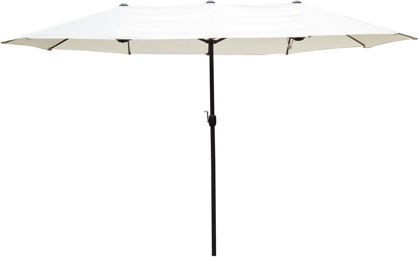 Thumbnail 4 de Outsunny Parasol de jardin extérieur double 4,6 m x 2,7 m x 2,4 m – armature acier et polyester haute densité crème