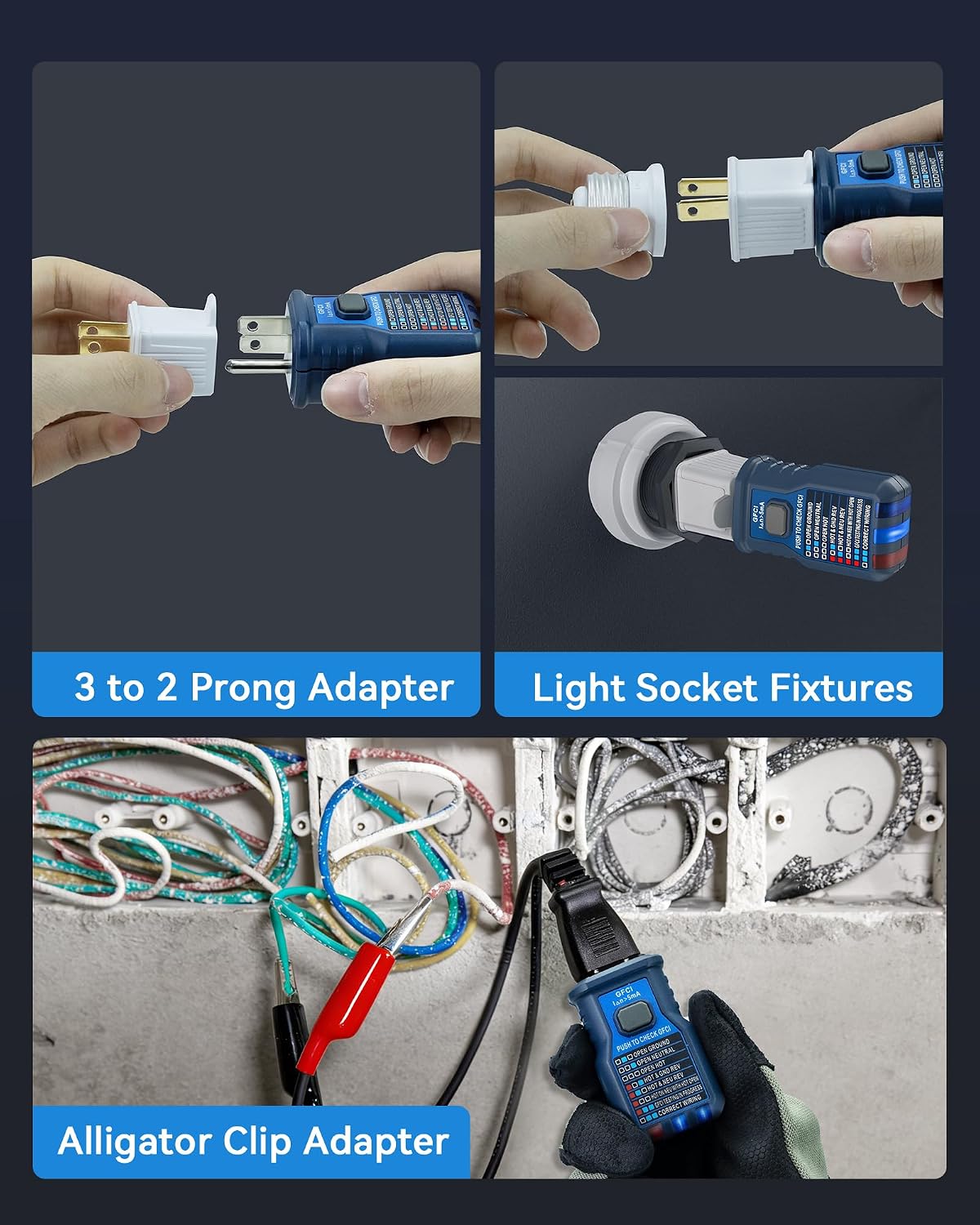 Thumbnail 6 de VENLAB VCT03P Circuit Breaker Finder with LCD, GFCI Testing and NCV