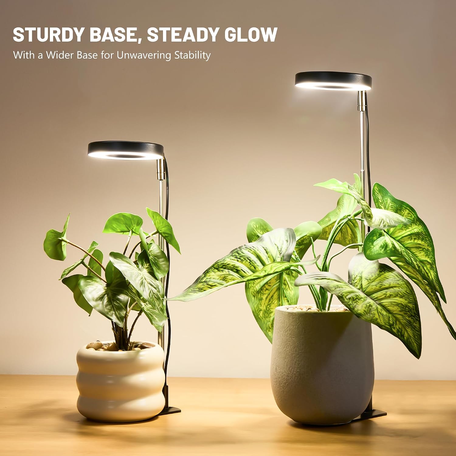 Thumbnail 6 de LBW A0212 Full-Spectrum Halo Grow Light, 48 LEDs, Adjustable Height and Timer