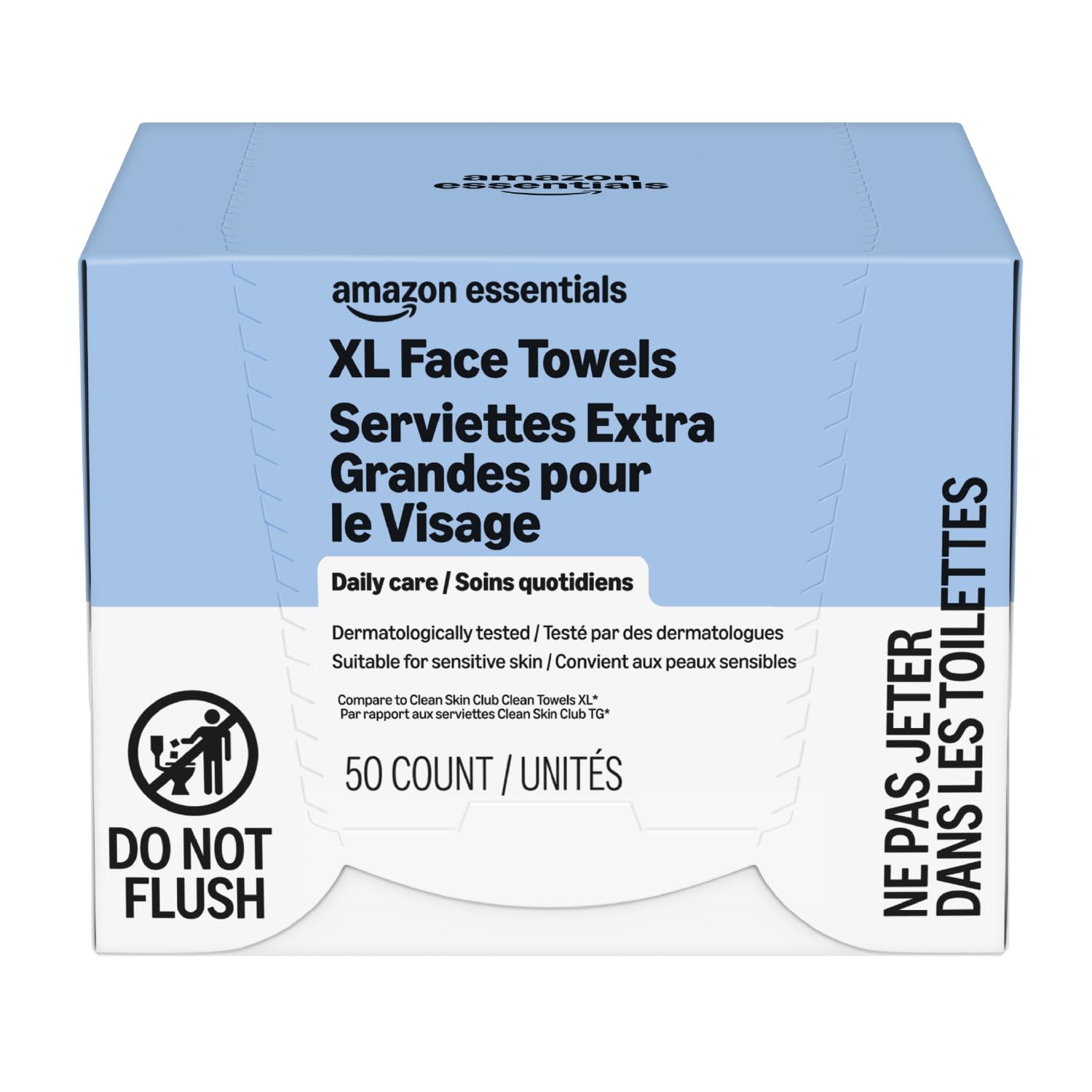 Thumbnail 3 de Amazon Essentials XL Dry Face Towels: Ultra-Soft, Disposable & Dermatologist-Tested