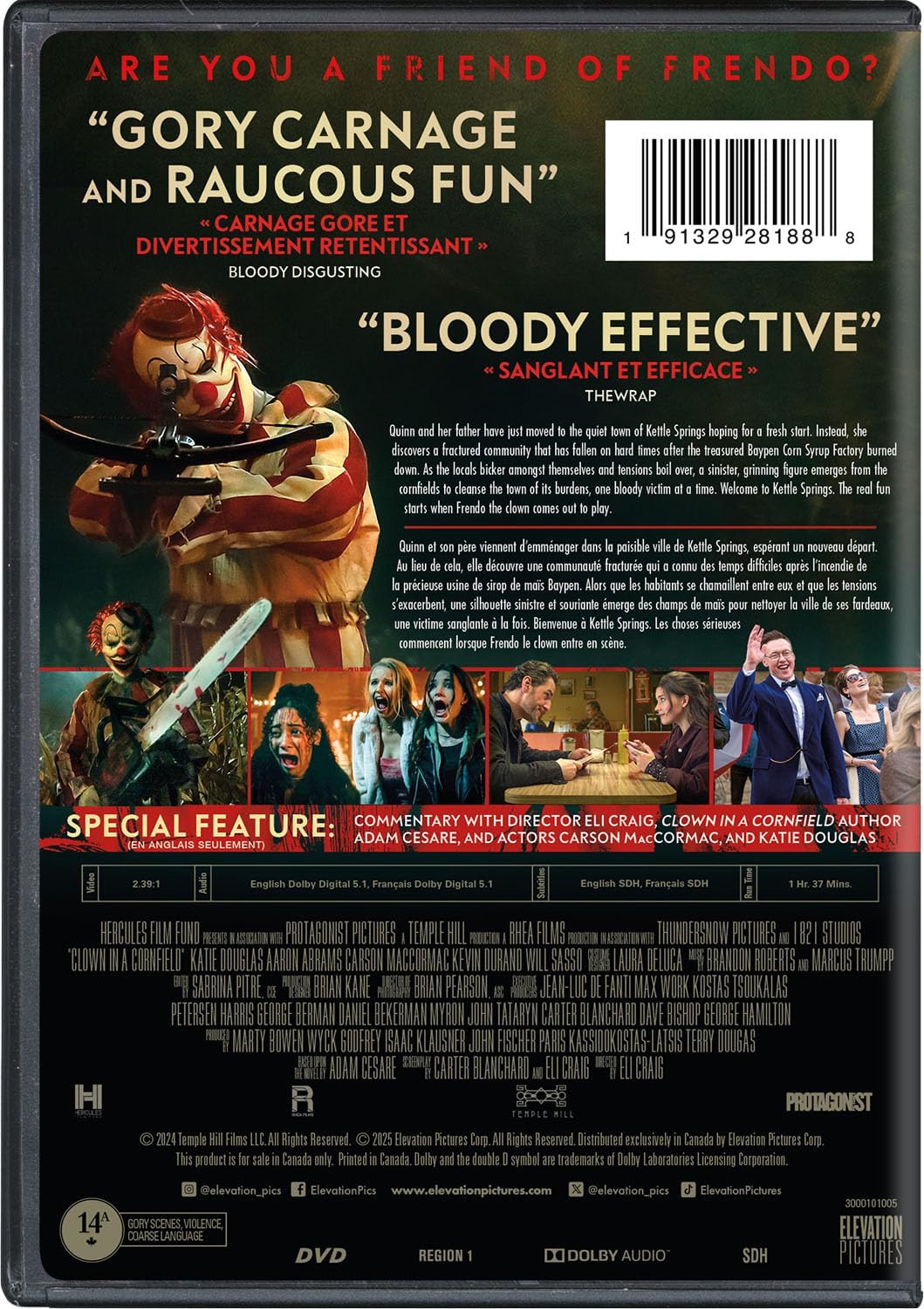 Thumbnail 2 de Clown in a Cornfield DVD (Bilingual) – NTSC Horror Comedy