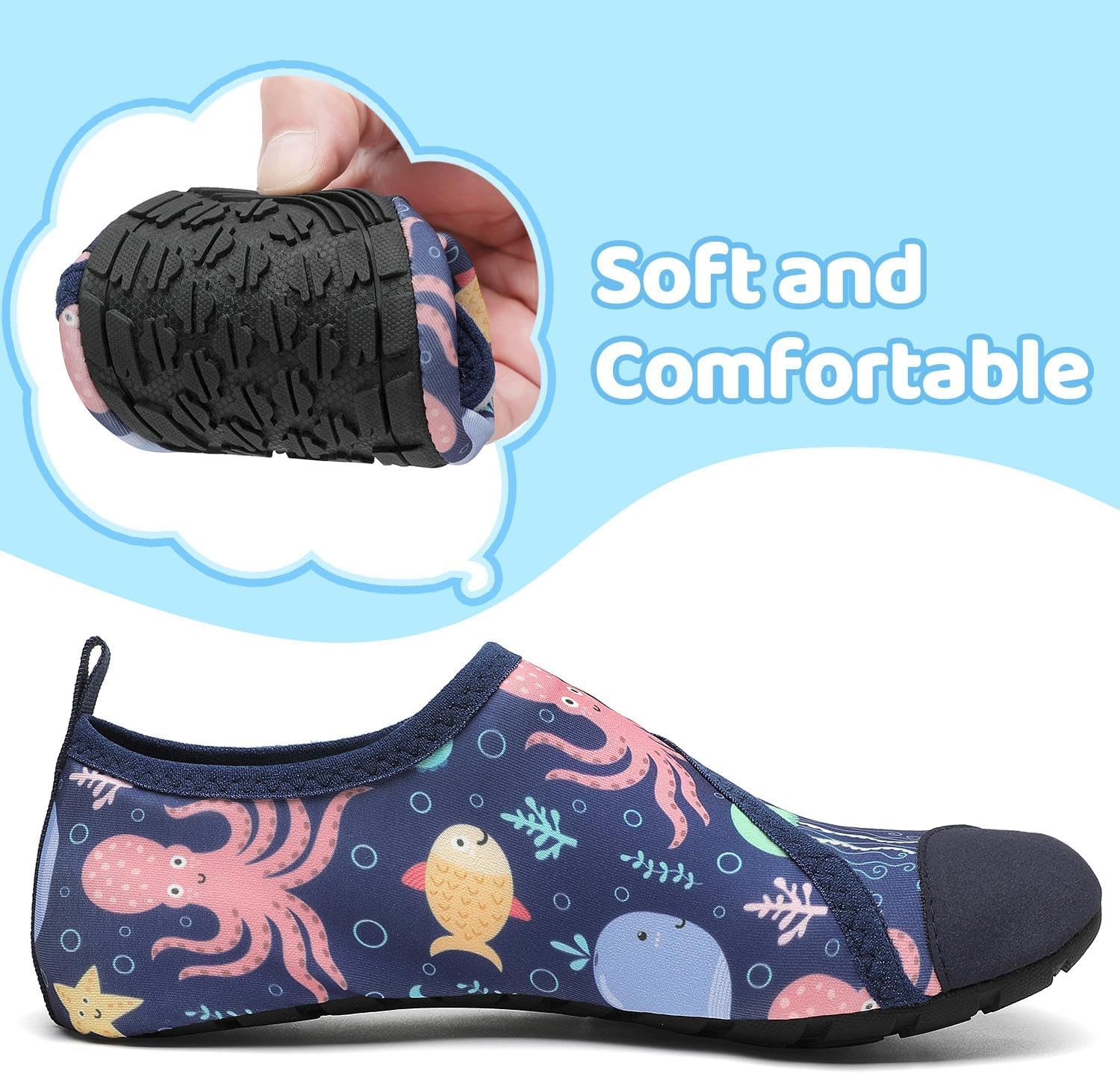 Detalle 2 de SAGUARO: Scarpe da Sport Acquatici per Bambini — comode, leggere e rapide da indossare