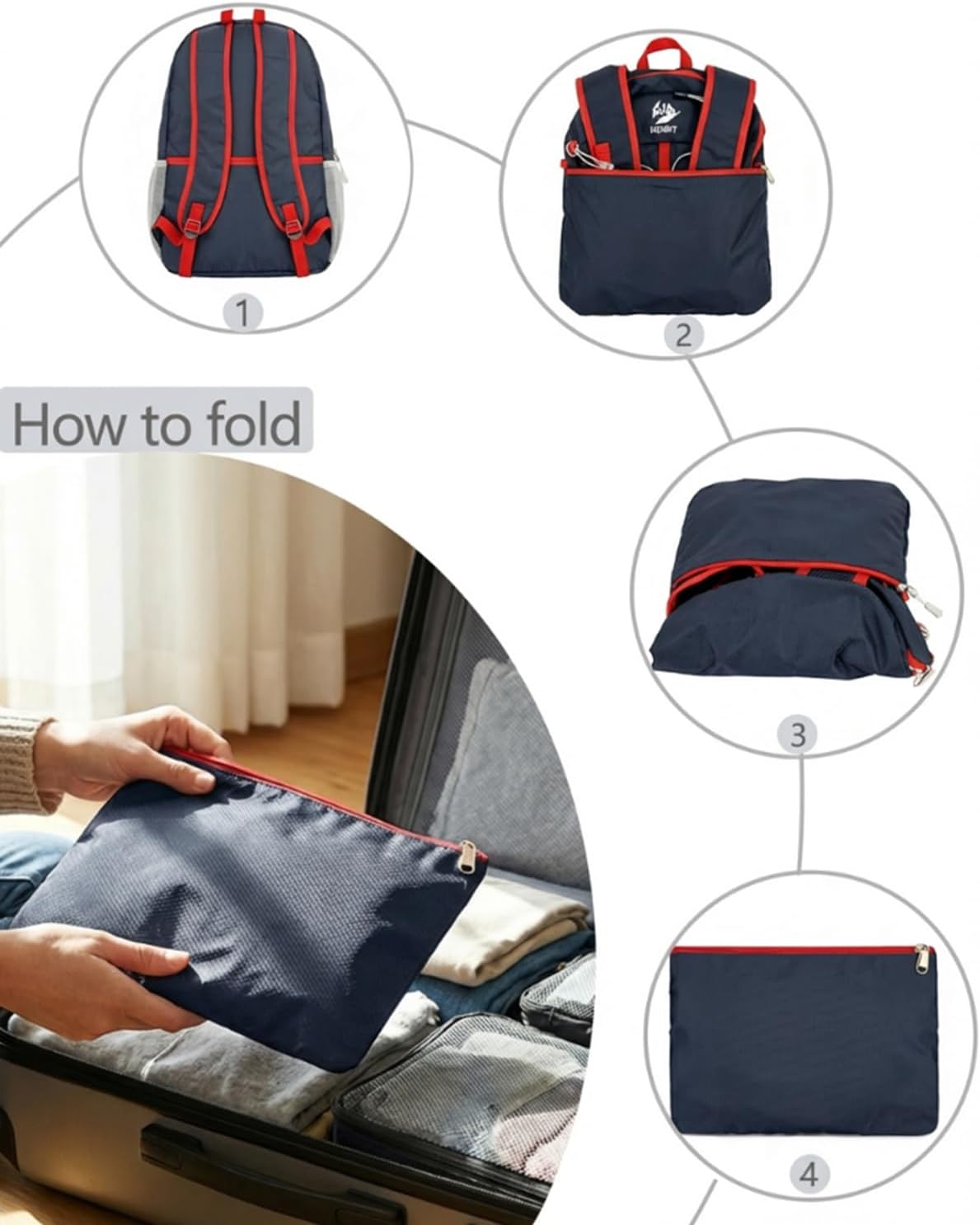Detalle de Szyanlai 30L Hiking Backpack for Men and Women – Ultra Lightweight, Foldable and Waterproof