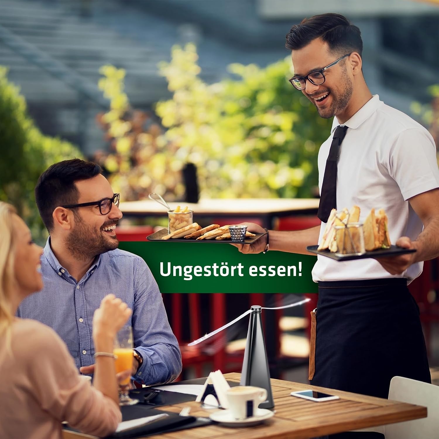 Thumbnail 4 de GARDIGO Fliegenwedler – 2er Set | Fliegenabwehr für Tisch, Terrasse und Restaurant