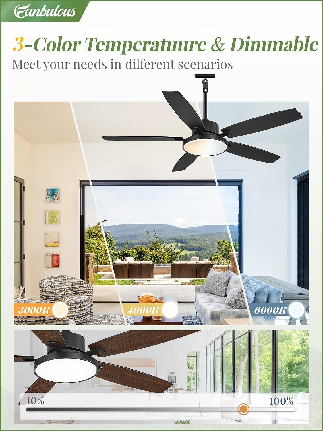 Thumbnail 6 de Fanbulous outdoor ceiling fan 52-inch