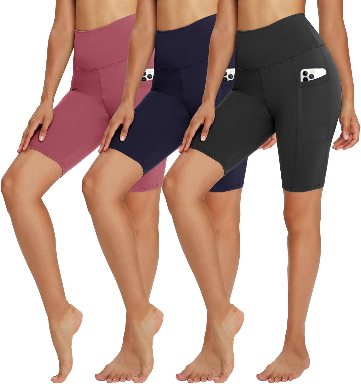 Thumbnail 6 de TNNZEET 3er Pack Radlerhose Damen High Waist – kurze Sportshorts mit nahtlosem Komfort