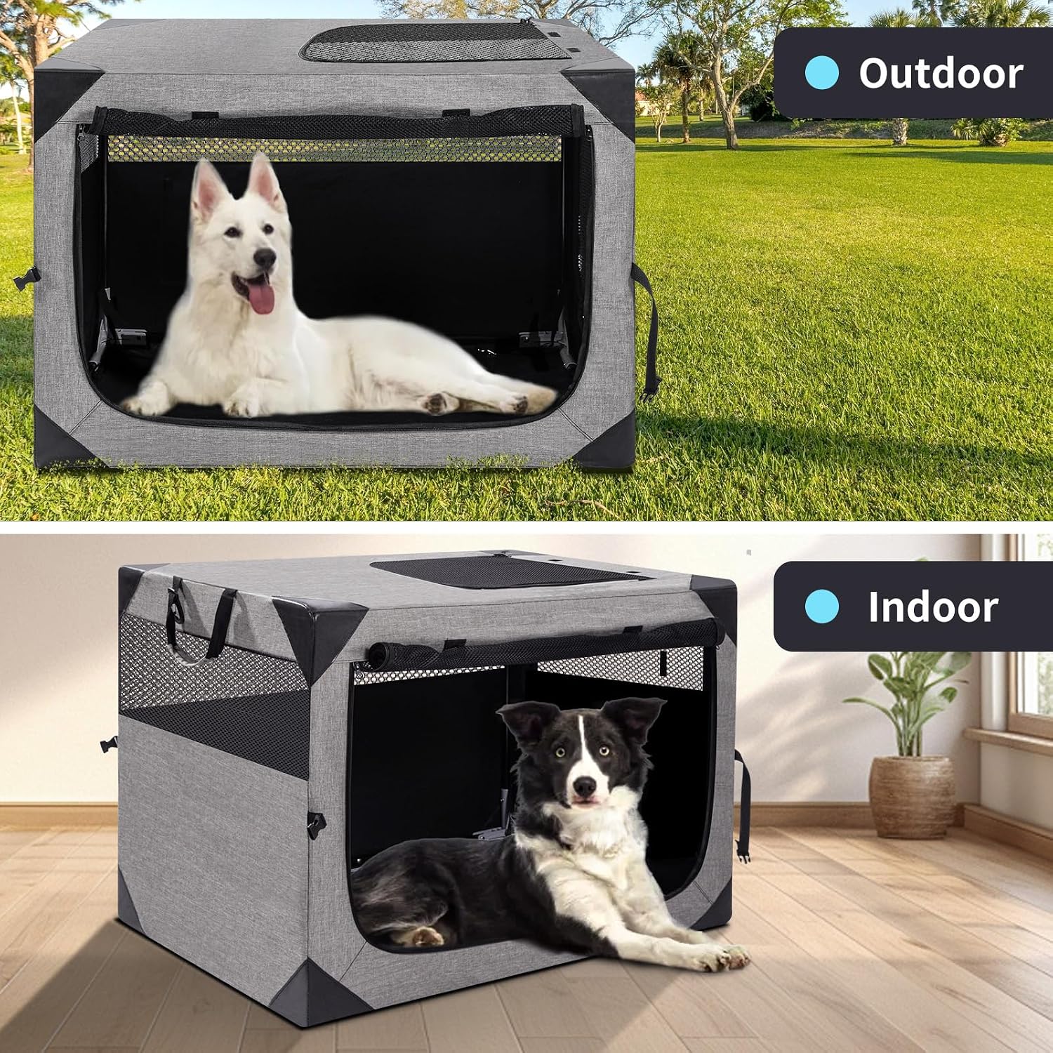 Detalle de Zikopomi Soft Dog Crate, 36-Inch