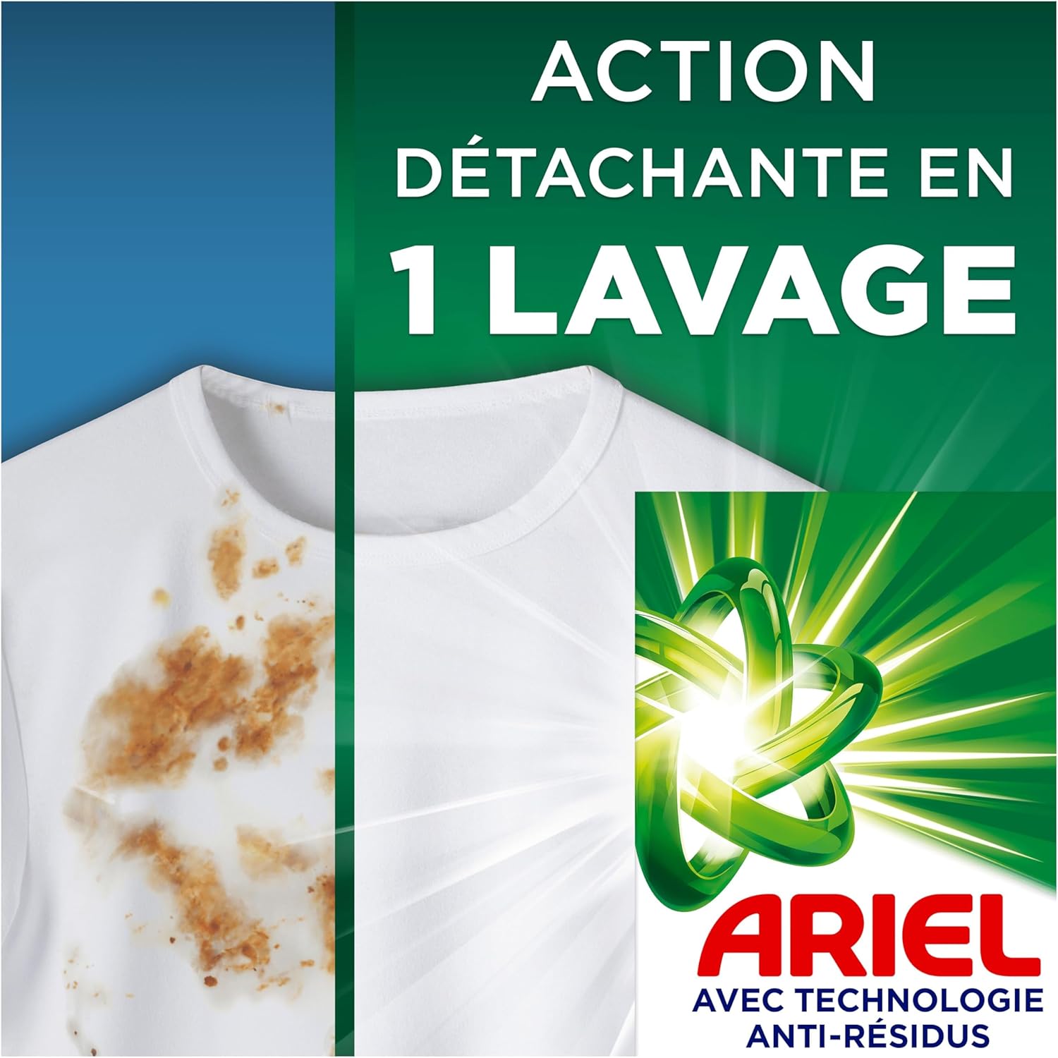 Detalle 2 de ARIEL POUDRE ORIGINAL 40D – lessive en poudre efficace et rapide