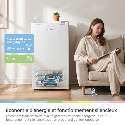 Thumbnail 5 de COMFEE' 93L Frigo Top — Mini réfrigérateur 1 porte blanc, silencieux et polyvalent