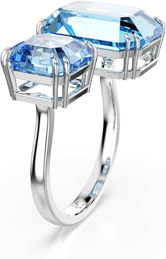 Thumbnail 1 de Swarovski Anillo Millenia Abierto Azul 💍 Talla Octogonal