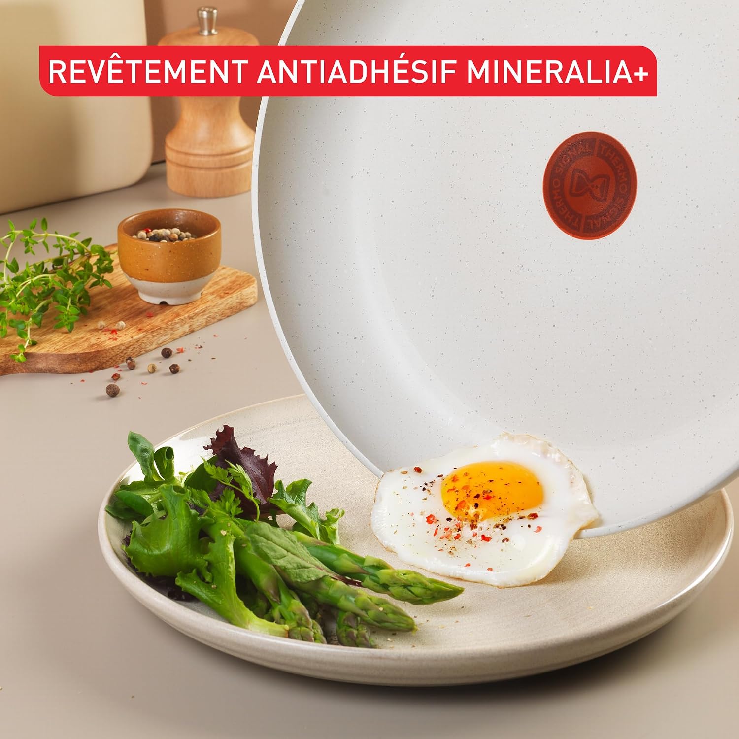 Detalle 2 de Tefal Stone White Batterie de cuisine G199S544