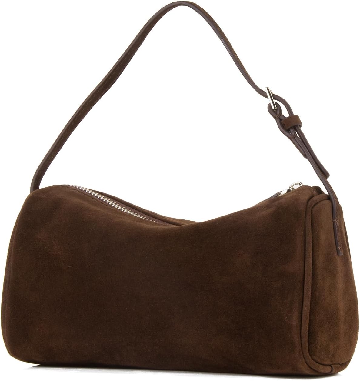 Detalle de DonnaIn Sac en Daim de Qualité Supérieure – Sac Bandoulière pour Femme en Daim, Petit Sac à Main en Cuir et Suède