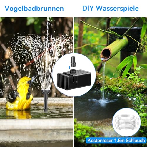 Thumbnail 6 de POPOSOAP 8W Solar Springbrunnen für außen mit 3600mAh Akku-Backup