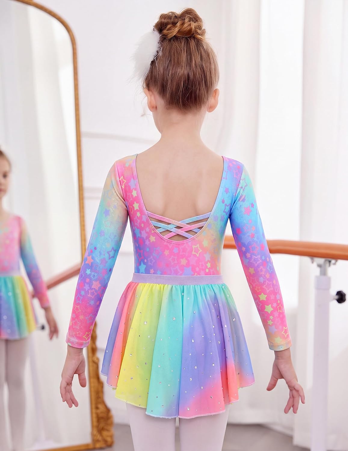 Detalle de Zaclotre Girls’ Ballet Leotard with Removable Skirt
