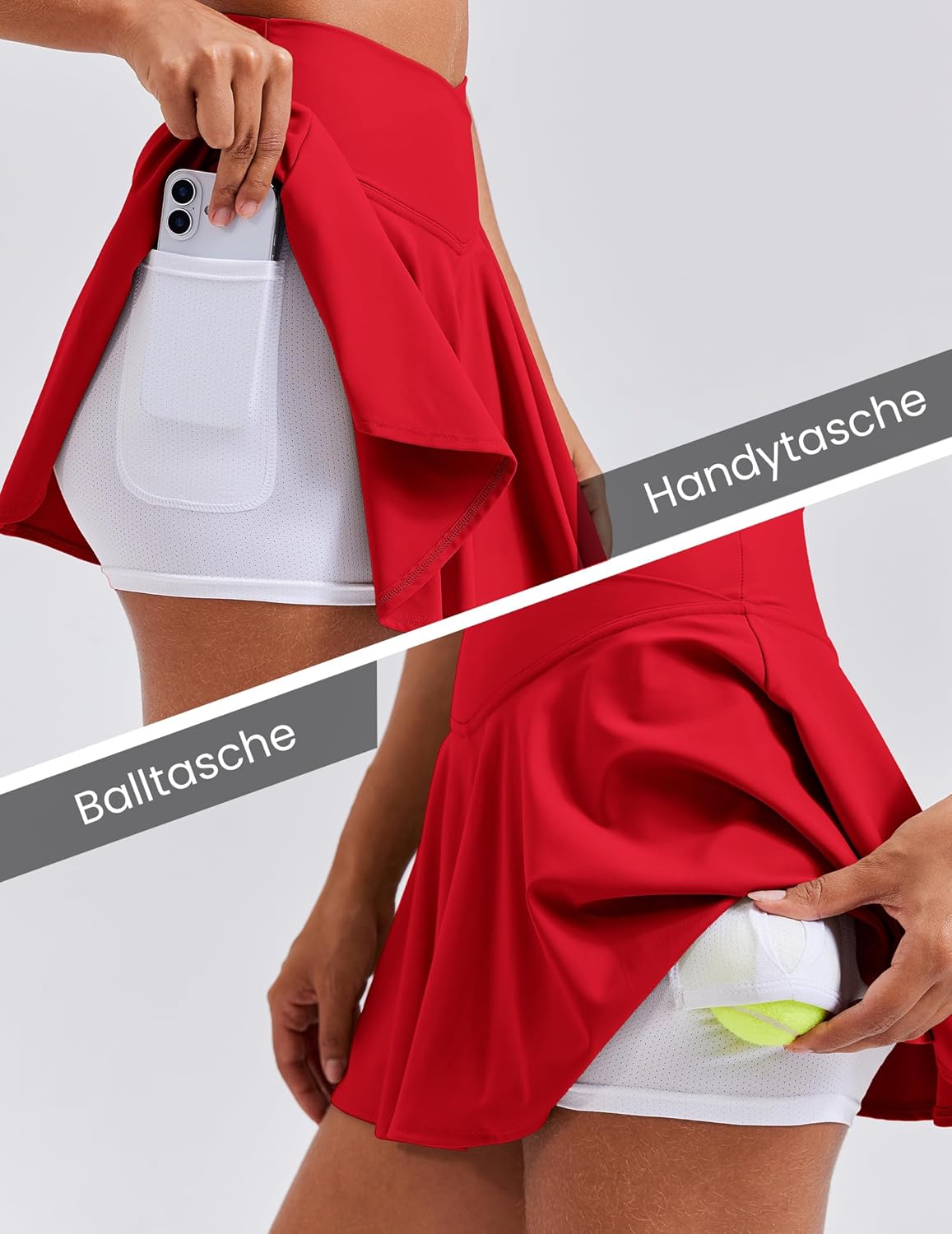 Thumbnail 3 de PINSPARK Gonna da Tennis da Donna con Pantaloni Sotto e Tasche: stile e praticità in un minimo scollo plissettato