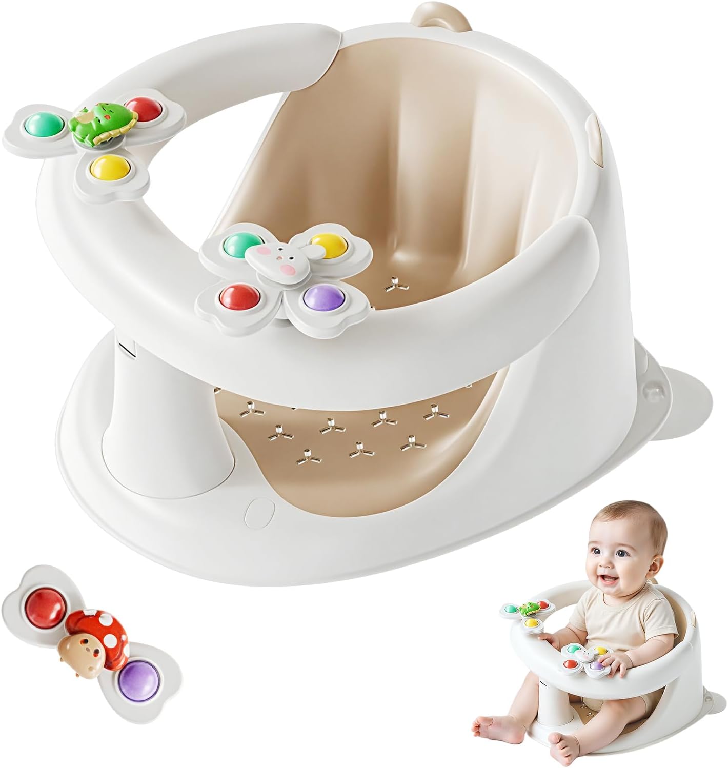 Detalle de FOVVZDIL Baby Bath Seat 6 Months Plus