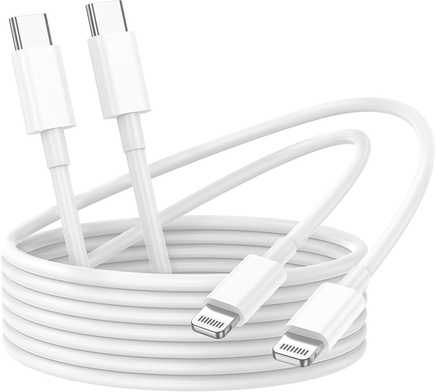 Detalle de YBMTIGICS 002 USB-C to Lightningケーブル 2本セット PD急速充電・480Mbpsデータ転送