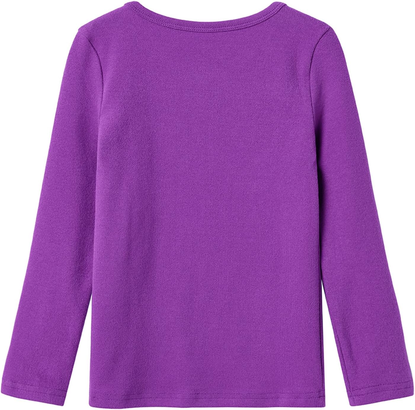 Detalle de Niyage Toddler Long-Sleeve Crewneck Tee, 280 GSM Brushed Cotton Blend