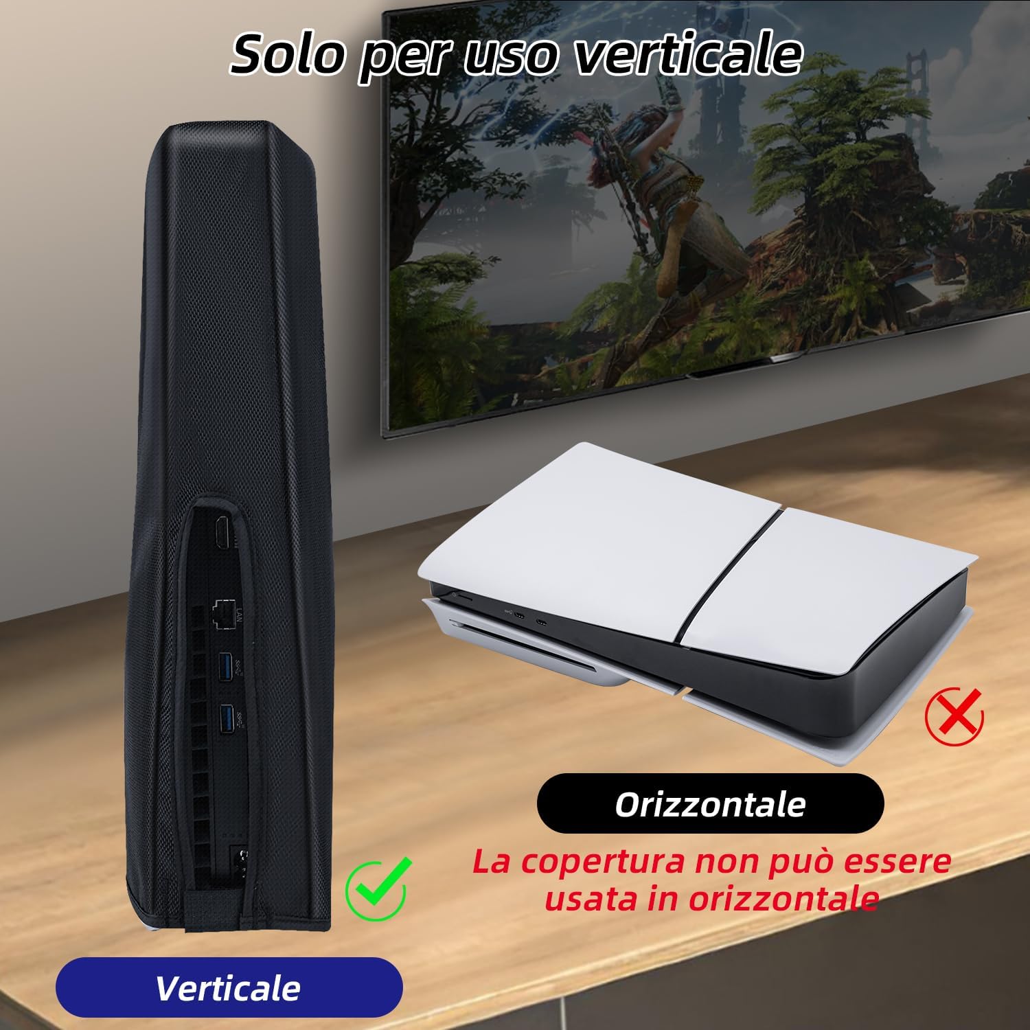 Detalle 2 de Wigearss Copertura Antipolvere per PS5 Slim