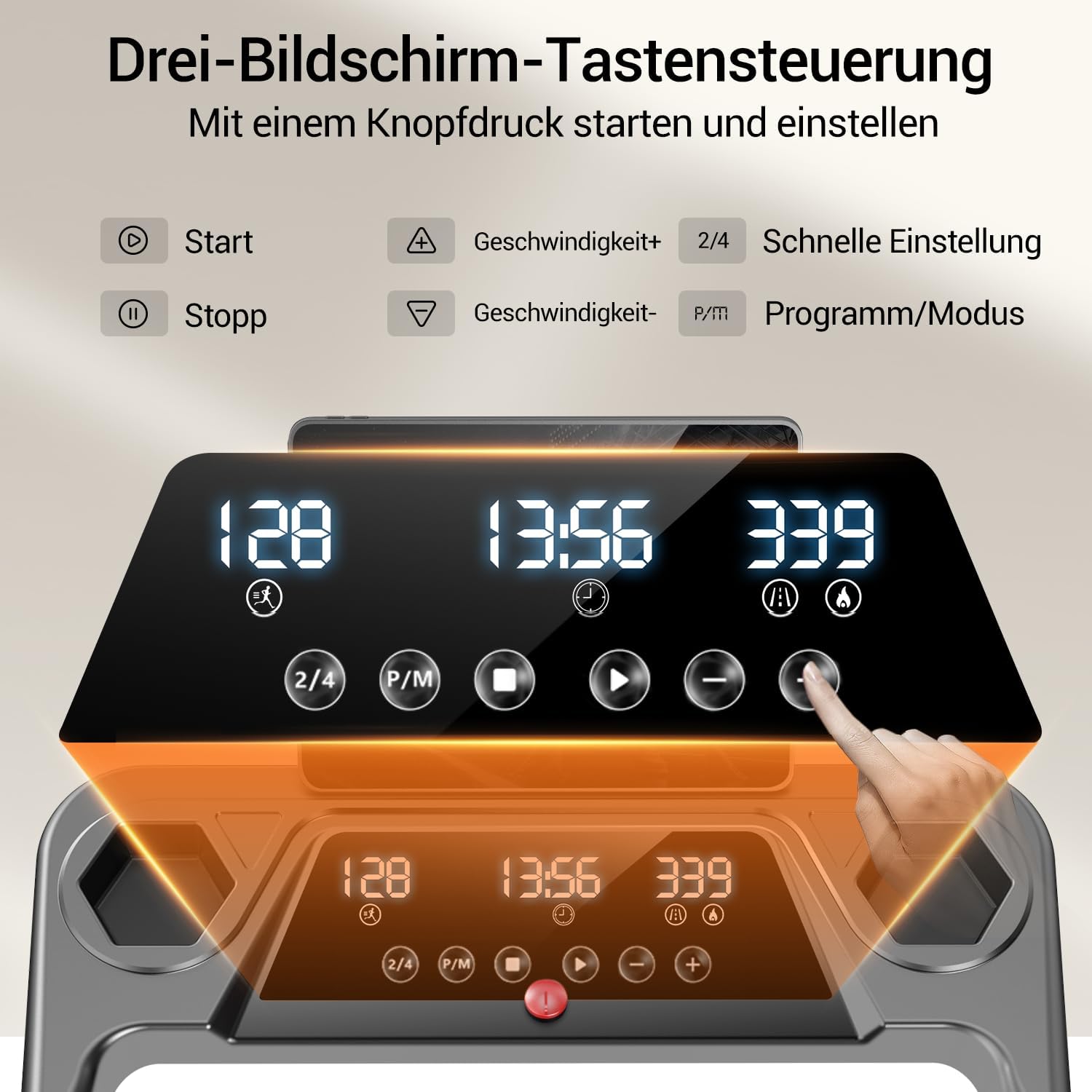 Detalle de LONTEK Laufband 15% Steigung 12 km/h