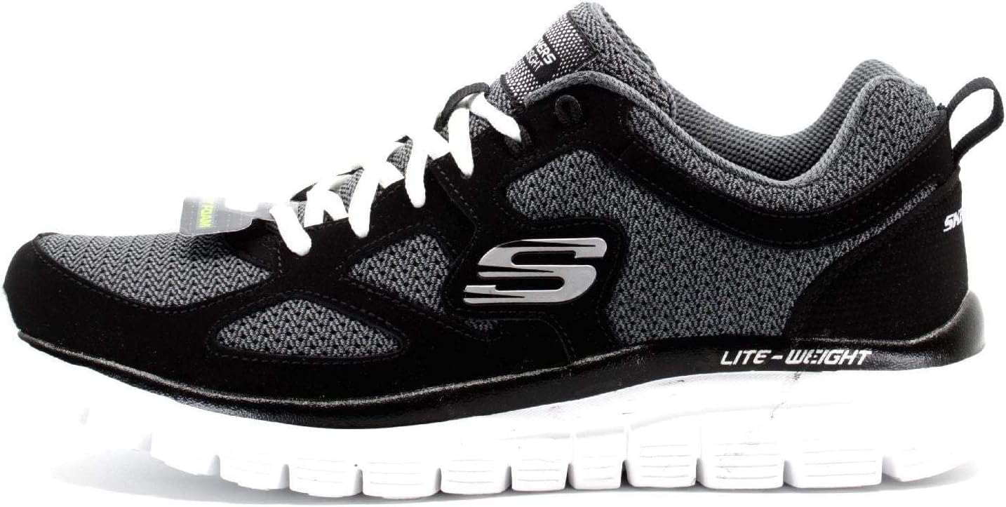Detalle de Skechers Burns- Agoura Hommes Baskets, Noir, 43 EU