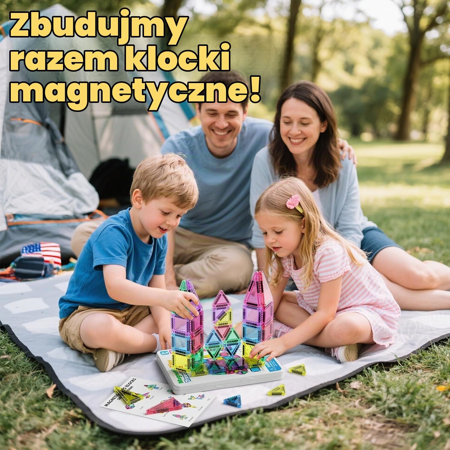 Detalle 2 de STEM MATCH S-1099 – magnetyczne płytki konstrukcyjne, 42 elementy w pudełku